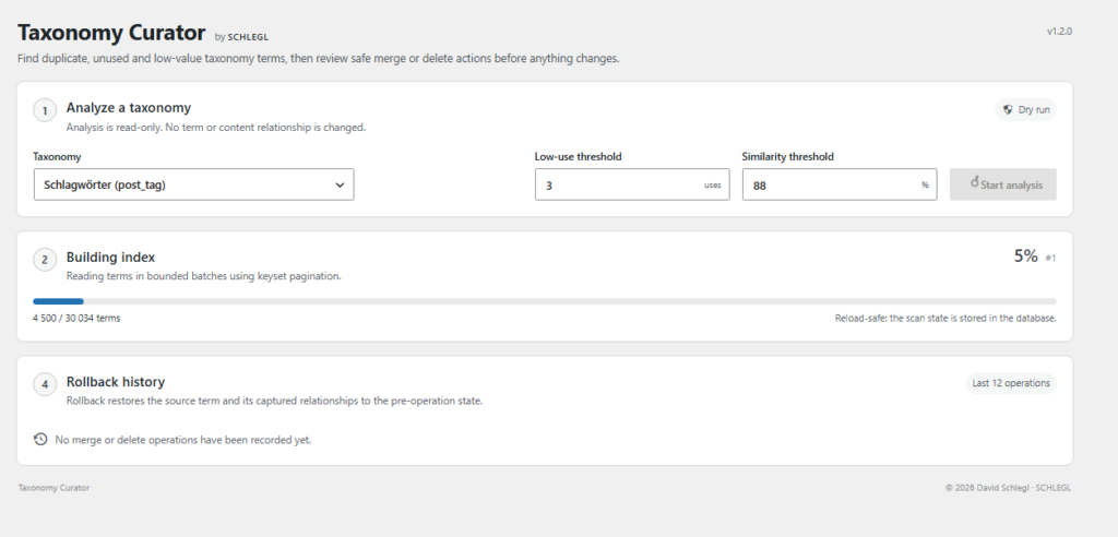 Taxonomy Curator screenshot 2